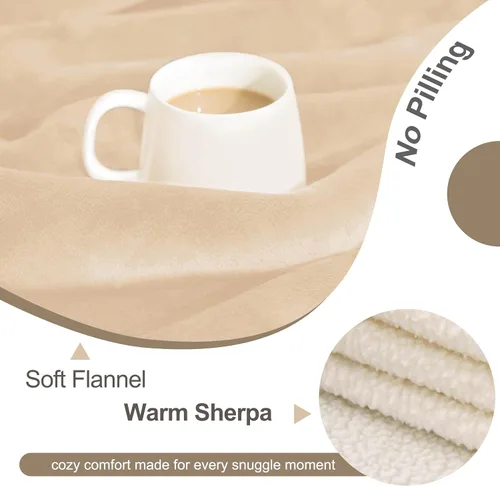 Miniatura 2 de gogobunny Manta de cama impermeable, manta reversible de forro polar Sherpa para perro, cachorro y gato, funda para muebles que protege la cama