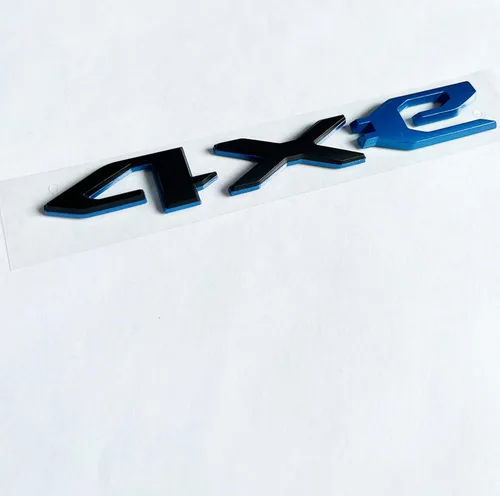 Miniatura 3 de Emblema 4xe de reemplazo para Jeep 2021-2023 Wrangler Puerta trasera oscilante 4Xe Adhesivos de emblema 68490886AB (Negro y Azul)