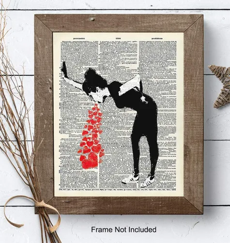 Miniatura 7 de Banksy Graffiti Dictionary Art - Impresión fotográfica de 8 x 10 pulgadas, regalo único y genial para fanáticos de los murales urbanos, habitación