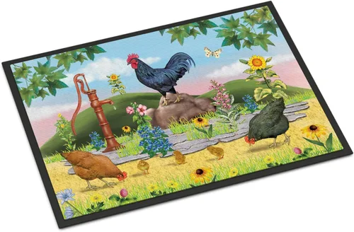 Miniatura 53 de Caroline's Treasures PRS4045MAT - Tapete para puerta delantera, 18 x 27 pulgadas, para interiores y exteriores, para entrada, antideslizante