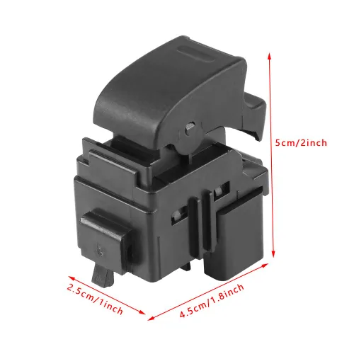 Miniatura 6 de B07S2Drykt, Interruptor de ventana - Terisass Interruptor de ventana 84810-0K010 Auto Power Single Window Interruptor de control eléctrico para Vigo