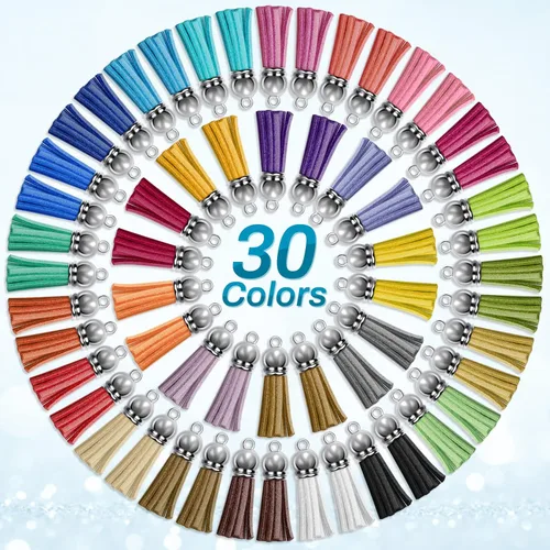 Miniatura 4 de 350 llaveros acrílicos en blanco Cludoo Clear Acrylic Ornament en blanco para vinilo con 60 piezas en blanco, 60 borlas de llavero, 170 anillos