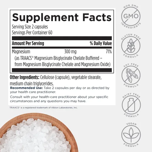 Miniatura 7 de Diseños para salud, chelate de magnesio 300 mg, 1