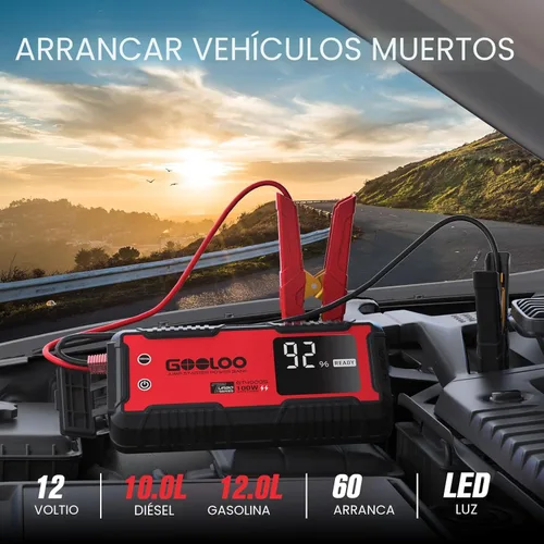 Miniatura 2 de GOOLOO GT4000S - Arrancador de batería para automóvil de 12 V, 4000 amperios, carga rápida bidireccional de 100 W, para motores diésel de 2.6