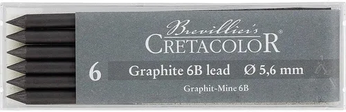 Miniatura 14 de Cretacolor Plomo de carbón, plomo de carbón, caja mediana de 6