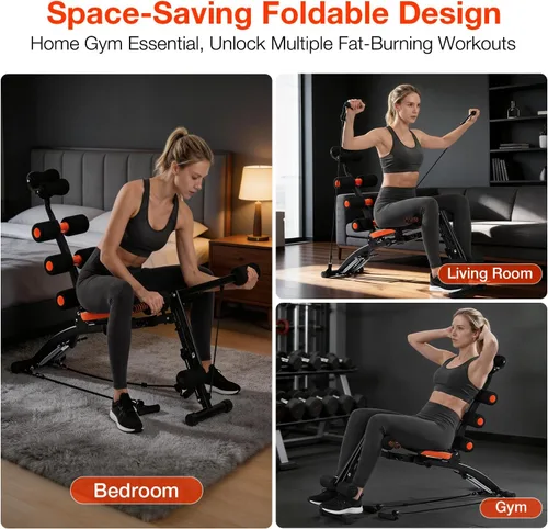 Miniatura 6 de Banco de entrenamiento abdominal – Máquina ajustable para sentarse – Entrenador de gimnasio en casa para abdominales, abdominales, elevaciones