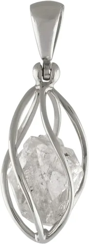 Miniatura 2 de Starborn Colgante de cristal natural en plata de ley