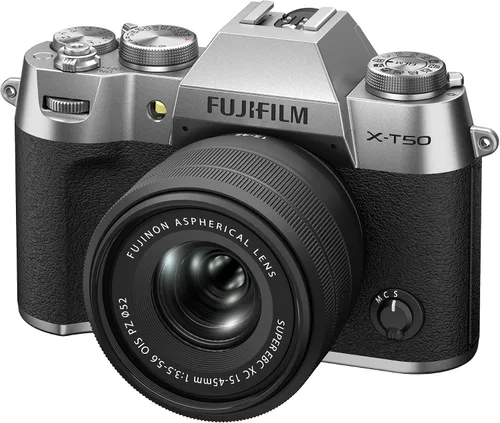 Miniatura 2 de Fujifilm X-T50, cámara digital sin espejo, XC15-45mmF3.5-5.6 OIS PZ Kit de lente - plateada Plateado