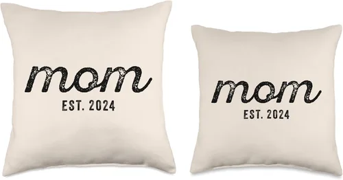 Miniatura 3 de Mom Est 2024 Custom Mom Personalized Mother’s Day Customized Throw Pillow