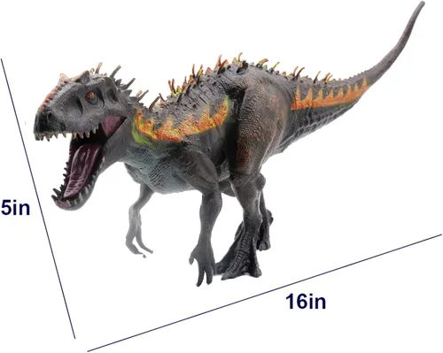 Miniatura 3 de SIENON Juguete de Dinosaurio Grande Tiranosaurio Rex de 13.4", Figura Realista de Dinosaurio Jurásico de Plástico, Modelo D-Rex Pintado a Mano Juego