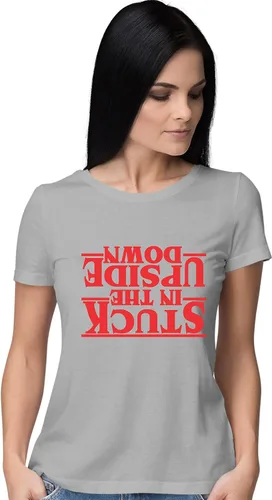 Miniatura 2 de Go All Out Camiseta para mujer Stuck in The Upside Down
