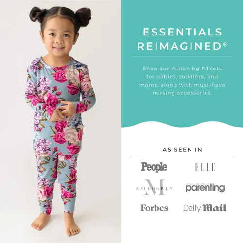 Miniatura 5 de Posh Peanut Girls Pajamas Set - Soft Viscose from Bamboo Kids Two Piece PJ - Easy Care Toddler Sleepers Little Girl Clothes
