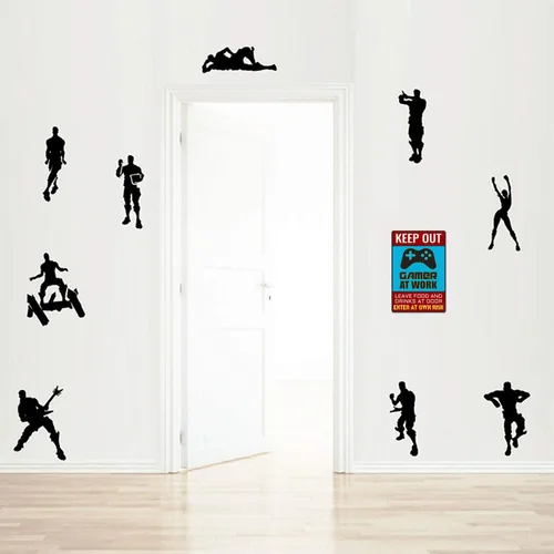 Miniatura 6 de Letrero de "Keep Out Gamer at Work" - Póster genial de gaming para decoración de sala de juegos y configuración de habitación de niños - Cosas