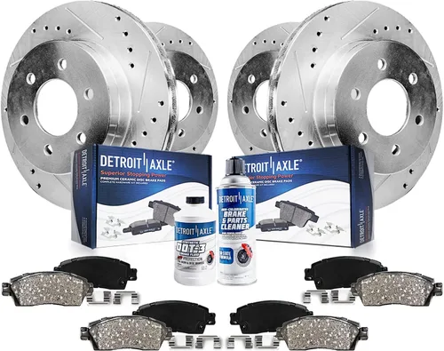 Miniatura 10 de Detroit Axle - Kit de freno trasero para Ford Fusion Lincoln MKZ Zephyr Mazda 6 Mercury Milan, repuesto de pastillas de freno de cerámica