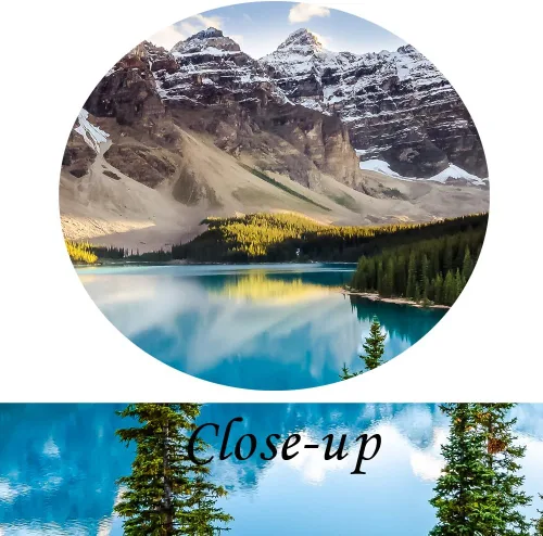 Miniatura 5 de KREATIVE ARTS - 5 impresiones en lienzo de arte para pared, imágenes de paisaje de Canadá Moraine Lake y Montañas Rocosas, pintura en lienzo