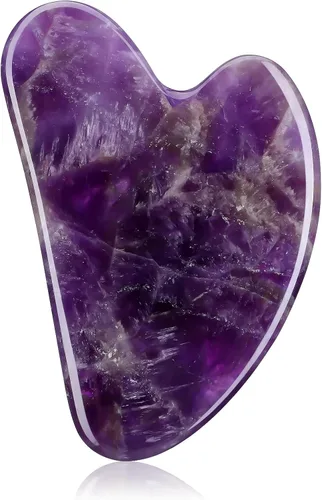 Miniatura 20 de rosenice Gua Sha - Herramientas faciales de guasha negra, piedra de jade Gua Sha para el cuidado de la piel facial, tensiones corporales faciales
