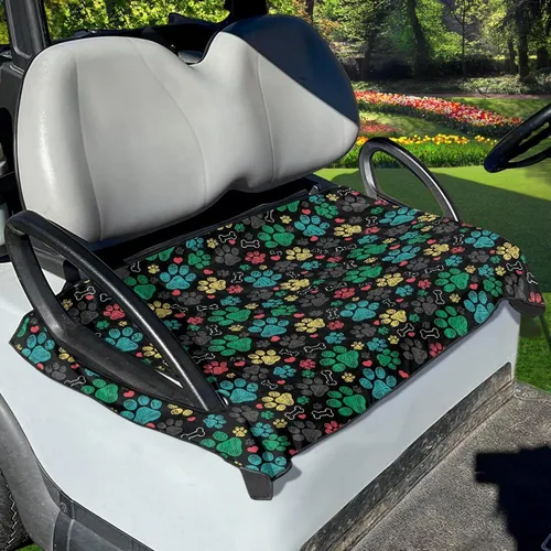 Miniatura 38 de Yewattles Funda de Asiento de Carrito de Golf Portátil Toalla de Asiento Club Car Ajuste Universal Carrito de Golf de 2 Asientos