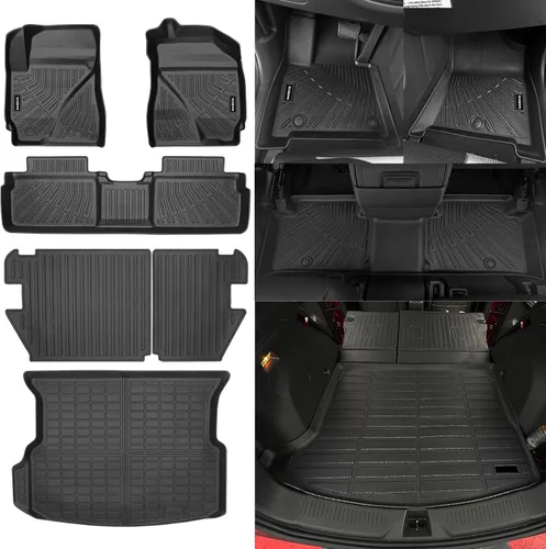 Miniatura 40 de Alfombrillas de piso Naibeve para Ford Edge 2015 2016 2017 2018 2019 2020 2021 2022 2023 2024 2025 - Ajuste personalizado para todo clima
