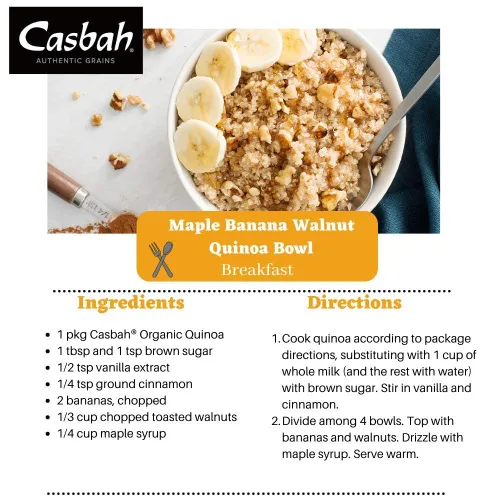 Miniatura 6 de Casbah Quinoa, grano entero, orgánico, 7 onzas (paquete de 6), súper grano, perfecto para hacer guarniciones fáciles y sabrosas, vegano y vegetariano