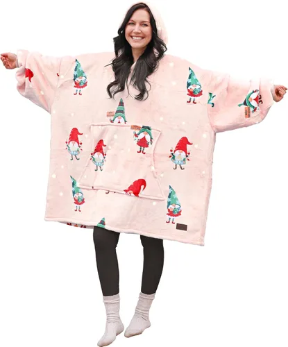 Miniatura 18 de Catalonia Sudadera con Capucha Manta Extragrande, Cómoda Sudadera Sherpa Usable, Regalo para Ella