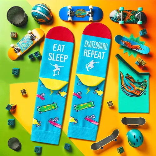 Miniatura 2 de Zmart Regalos divertidos para volar, correr, softbol, voleibol, patineta, calcetines de piloto