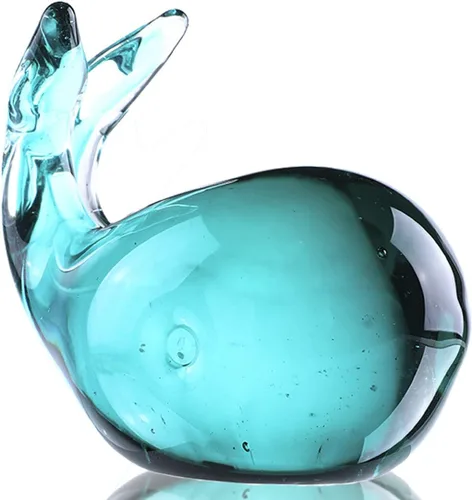 Miniatura 9 de HDCRYSTALGIFTS Figuras de tortuga marina de vidrio soplado de 2.5 pulgadas, regalo para mujeres, colección de animales marinos de vidrio hecho a