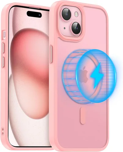 Miniatura 20 de Meifigno Magic Mag Series - Funda diseñada para iPhone 15 Pro, protección de grado militar y compatible con MagSafe, parte trasera mate translúcida