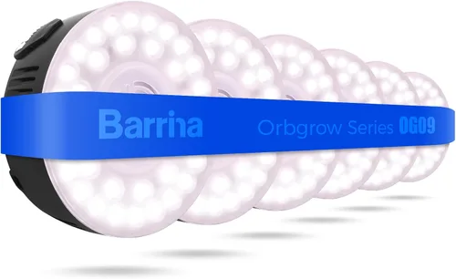 Miniatura 15 de Barrina Orbgrow OG09 Luz de Crecimiento Puck, 5000K 18W (2 x 9W, Equivalente a 270 Vatios), Luz de Espectro Completo para Plantas