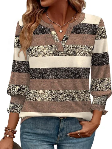 Miniatura 25 de WIHOLL 3/4 Length Sleeve Womens Tops Summer Shirts Spring Vacation Outfits Dressy Casual Trendy Fall S-3XL