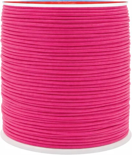 Miniatura 102 de Mandala Crafts Cuerdas elásticas color burdeos de 0.079 pulgadas para hacer joyas y cuentas, cuerda elástica de 76 yardas, hilo elástico redondo