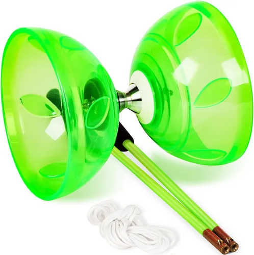 Miniatura 14 de BodyRhythm - Juego de cinco rodamientos de yoyo chino con varillas de fibra de vidrio, cuerdas ajustables para todas las edades, lo mejor para Azul