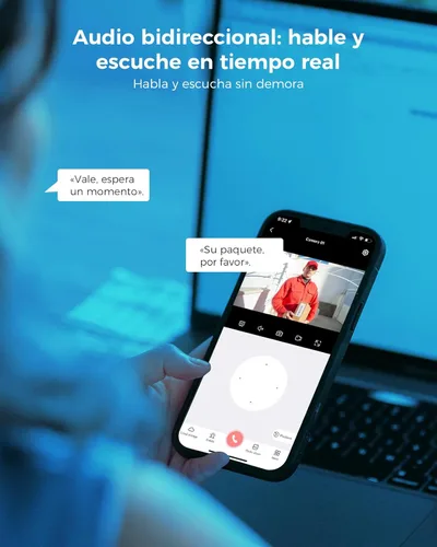 Miniatura 6 de Cámara de seguridad inalámbrica Hiseeu de 8MP, cámara WiFi 4K de 5G/2.4G, visión nocturna a todo color, detección de movimiento, audio de dos vías
