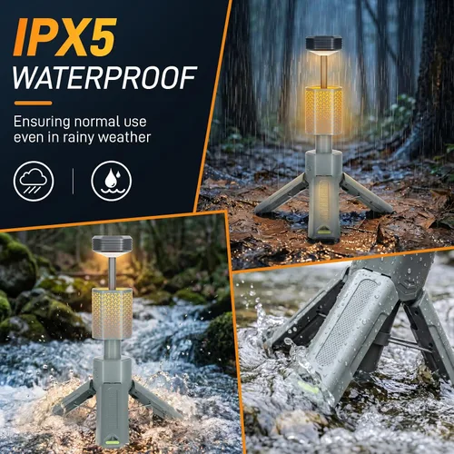 Miniatura 7 de Luces telescópicas para campamento, linterna de campamento portátil con bolsa de almacenamiento, luz de emergencia de aventura al aire libre