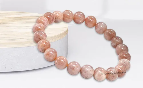 Miniatura 612 de Amazing Gemstone Pulsera de cristal para mujeres y hombres, pulsera de cristal curativo de protección, pulsera elástica con cuentas de piedras