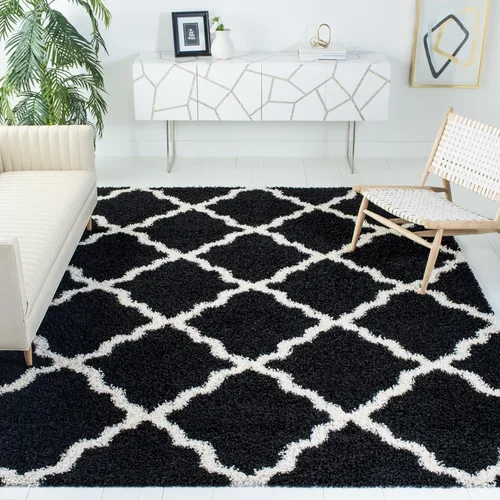 Miniatura 102 de Safavieh - Dallas Shag Collection SGD257A - Alfombra de área con diseño de enrejado de 10 x 14 pies