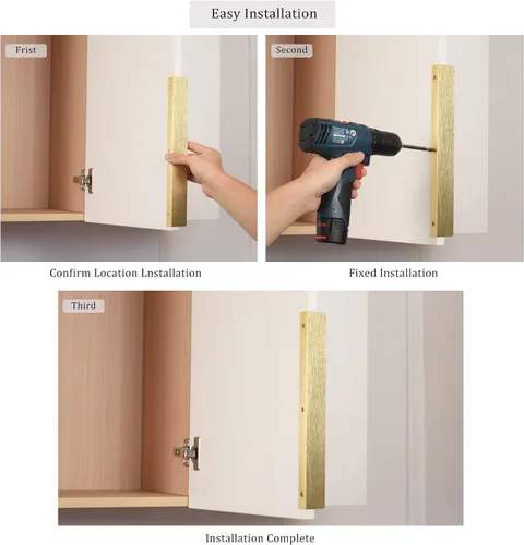 Miniatura 4 de Satanga - Tiradores de pestaña de borde para gabinetes de cocina, tiradores ocultos para cajones, manijas de puerta de montaje oculto en la parte