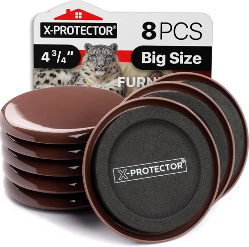 Miniatura 7 de X-Protector Deslizadores de muebles – 8 piezas de 3 1/2 pulgadas – 4 deslizadores de muebles para pisos de madera dura y 4 deslizadores de muebles