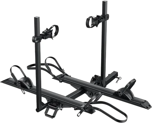 Miniatura 13 de Young 2 Bike Rack Basculante Montado en Enganche con Pedal Conveniente para Automóviles, SUVs y Camiones, Se Adapta a Enganches de 1.25" y 2