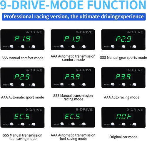 Miniatura 5 de Controlador de respuesta del acelerador, acelerador de pedal de carreras electrónico inteligente de 9 velocidades 9 modos para Toyota 4Runner Tundra