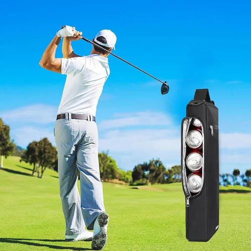 Miniatura 7 de AROUY Bolsa térmica de golf – Accesorios para hombres, pequeña hielera de cerveza con aislamiento suave con capacidad para 6 latas o dos botellas