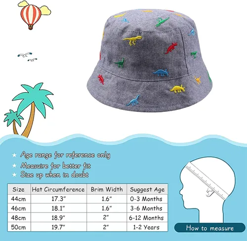 Miniatura 6 de Sombrero de sol para niños de 0 a 4 años con protección solar