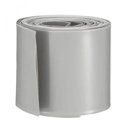 Miniatura 12 de uxcell Tubo termorretráctil de PVC de envoltura de batería de 4.134 in de ancho plano para 18650 16.4 ft de longitud transparente