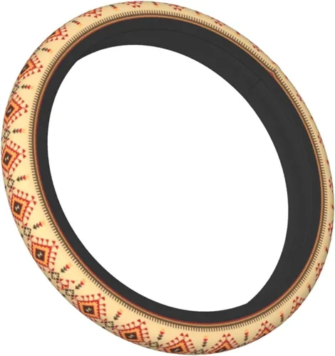 Funda para volante para mujeres y hombres, estilo étnico, geométrico, nativo americano, tribal, del suroeste, protector de volante de neopreno,