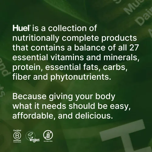 Miniatura 9 de Huel Daily Greens Lemon & Ginger Polvo de Superalimento Verde 91 Vitaminas, Minerales e Ingredientes de Origen Alimenticio Completo