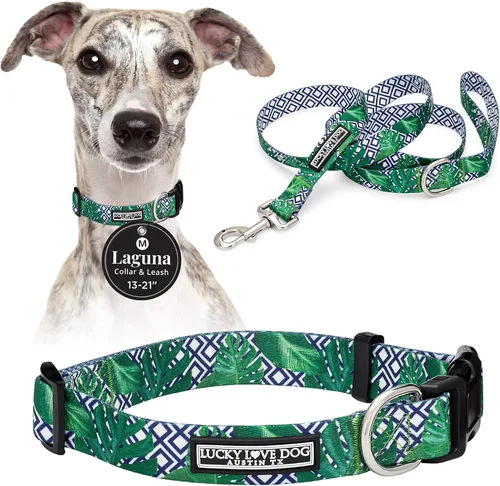Miniatura 86 de Lucky Love Dog - Collar para perras pequeñas, diseño Blackbird de estampado alegre con flores de primavera y verano, talla XS