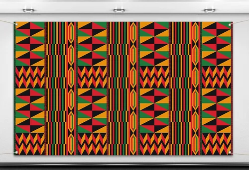 Miniatura 2 de Nepnuser Kwanzaa - Telón de fondo para cabina de fotos, decoración de pared para interiores y exteriores, 5.9 x 3.6 pies