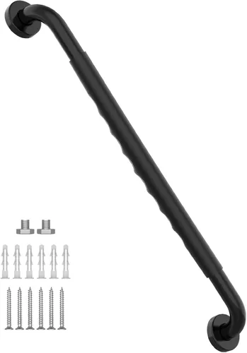 Miniatura 26 de Barra de agarre antideslizante para ducha de 24 pulgadas, acabado blanco frotado con aceite, diámetro de 1.25", Barra de agarre para baño Munzong