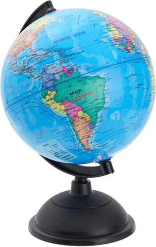 Miniatura 8 de Globo terráqueo con soporte – Globo terráqueo de escritorio para enseñanza, rotativo – perfecto para niños, estudiantes de geografía, profesores