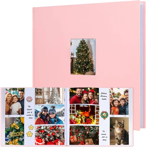 Miniatura 14 de Álbum de fotos de 450 bolsillos de 4 x 6 pulgadas con espacio de escritura, cubierta de lino de gran capacidad, libro con capacidad para 450 fotos