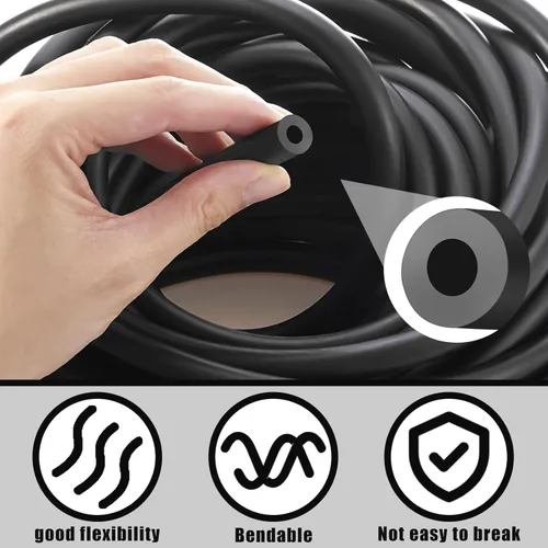 Miniatura 3 de 1 Rollo Tubos de Resistencia Tubo Elástico de Látex 50ft Bandas de Ejercicio Tubo de Ejercicio para Terapia Física, Pilates de Tren Inferior